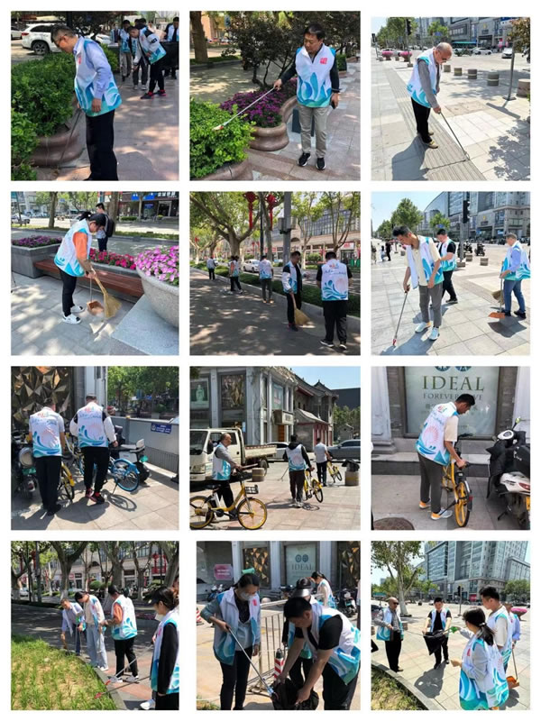 輕工供銷公司組織“黨團(tuán)攜手樹(shù)先鋒，共創(chuàng)文明典范城”雙報(bào)到活動(dòng)